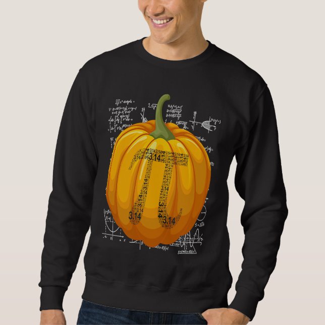 Sudadera Funny Pumpkin Pie 3 14 Pi Number Symbol Math Teach (Anverso)