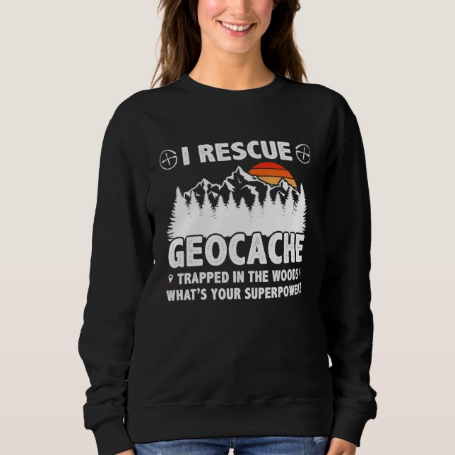 Sudadera Funny Pun Traveller Explorer Lover Geography Geoca (Anverso)