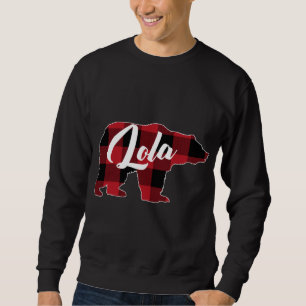 Sudadera Funny Red Plaid Buffalo Bear Appartal, Filipino Lo