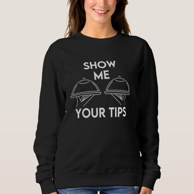 Sudadera Funny Restaurant Server Waitress Restaurant Worker (Anverso)