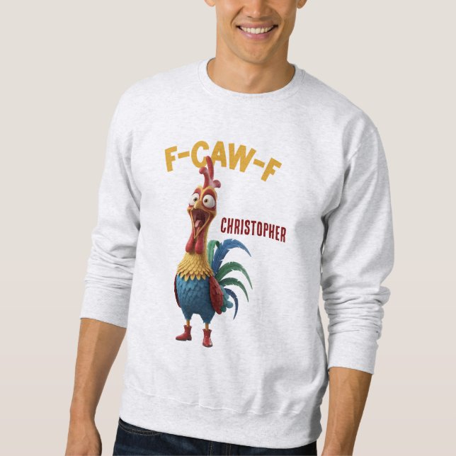 Sudadera Funny Rooster • Custom Name (Anverso)
