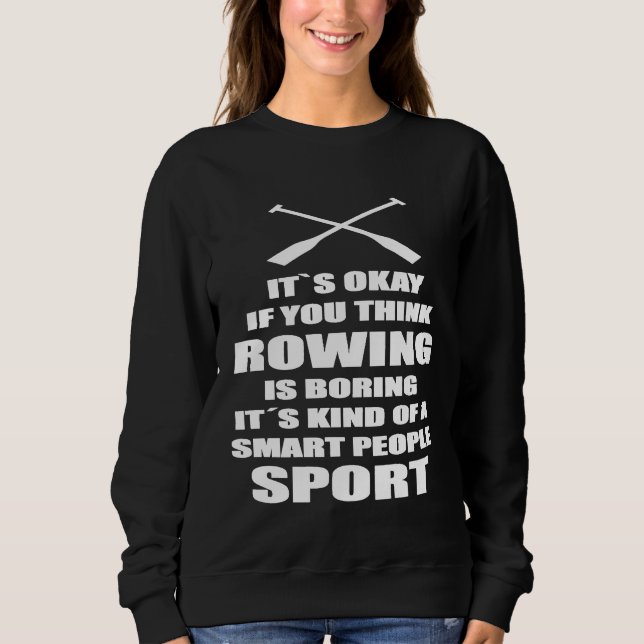 Sudadera Funny Rowing Crew Quote Kayak Canoe Sport Giide (Anverso)