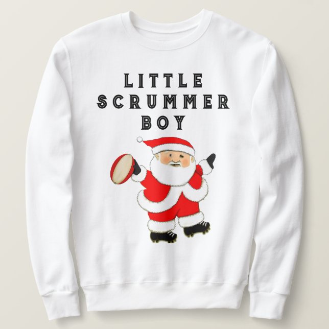 Sudadera Funny Rugby Navidades Holiday (Anverso del diseño)