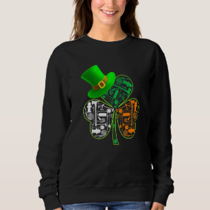 Sudadera Funny Saint Patrick S Day Bombero bombero Shamrock
