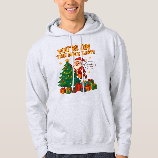 Sudadera Funny Santa Christmas Hoodie – Unisex Holiday Gift (Anverso)