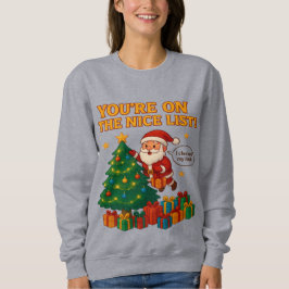 Sudadera Funny Santa Christmas Hoodie Women – Holiday Gift