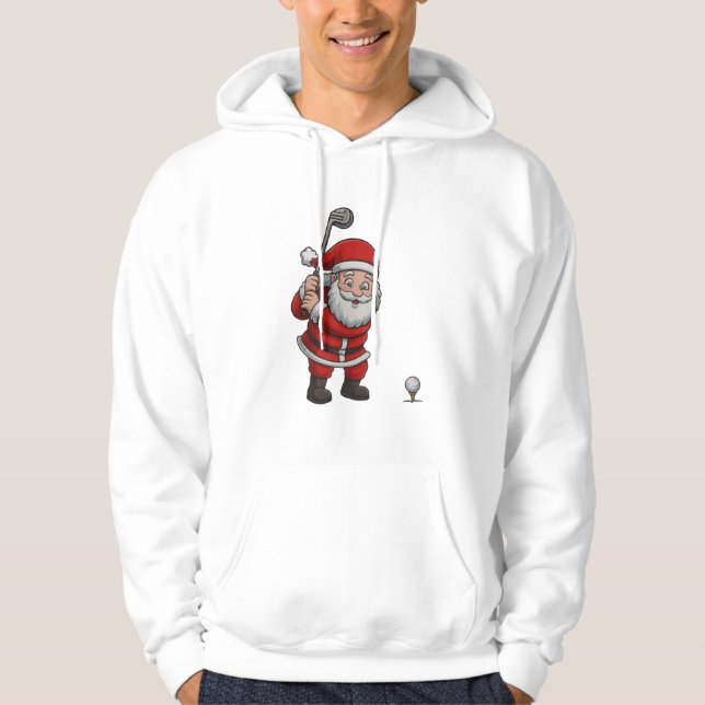 Sudadera Funny Santa Golf – Christmas Golf Gift  (Anverso)