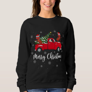 Sudadera Funny Santa Riding Camión de Árbol de Navidad Ants
