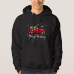 Sudadera Funny Santa Riding Christmas Tree Truck Flamingo C<br><div class="desc">Funny Santa Riding Navidades del Camión de Navidad Flamingo</div>