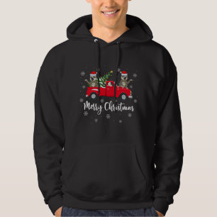 Sudadera Funny Santa Riding Christmas Tree Truck Sloth Chri