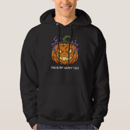 Sudadera Funny Sarcastic 'This is My Happy Face' Pumpkin