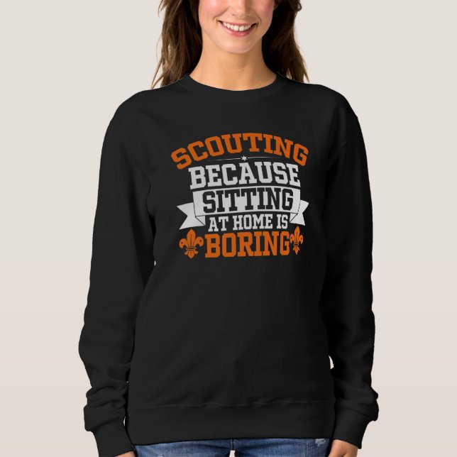 Sudadera Funny Scout Joke, Perfect for Scout Troop Leader,  (Anverso)