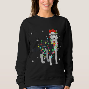 Sudadera Funny Siberian Husky Dog Navidades alumbra a los p