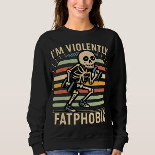 Sudadera Funny Skeleton Vintage Retro Work Out Stay Healthy