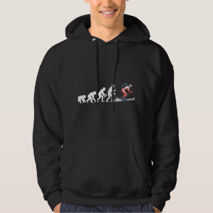 Sudadera Funny Ski Evolution Red Suit Ilustracion