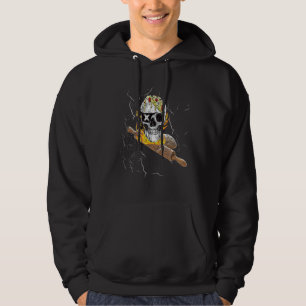 Sudadera Funny Skull Pizza Baker Chef Dough Whisperer