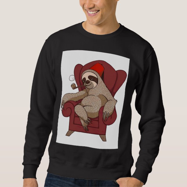 Sudadera Funny Sloth Chair (Anverso)
