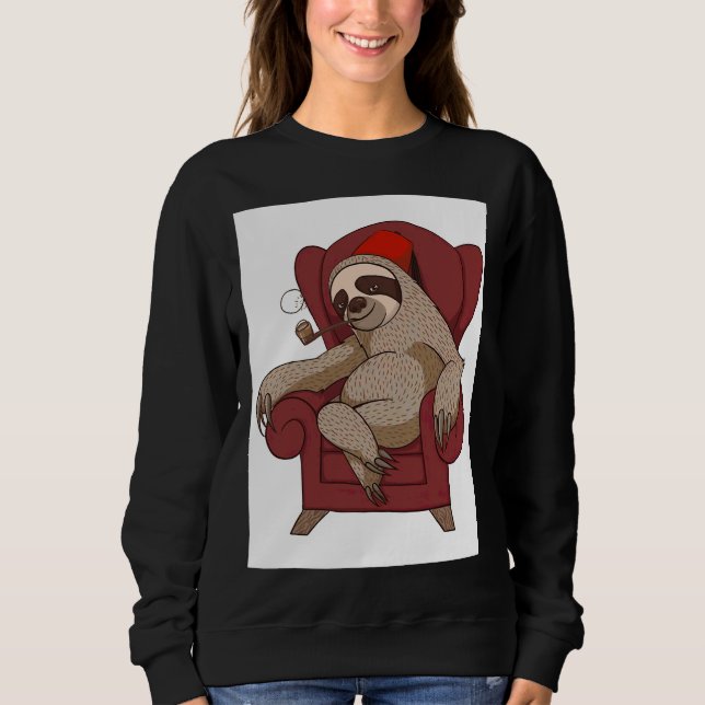 Sudadera Funny Sloth Chair (Anverso)