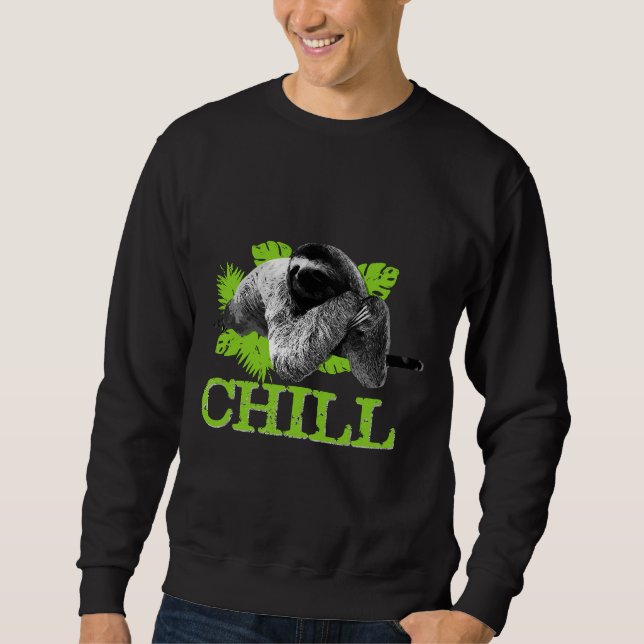 Sudadera Funny Sloth Chill (Anverso)
