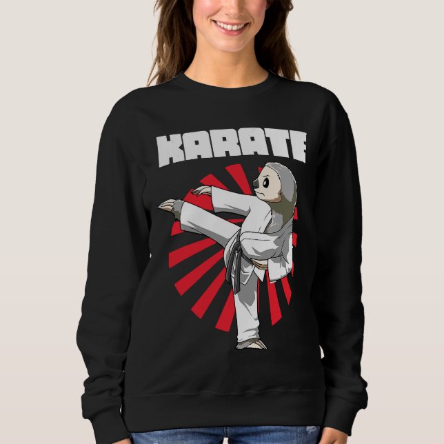 Sudadera Funny Sloth Karate Nap Sloth Lazy (Anverso)