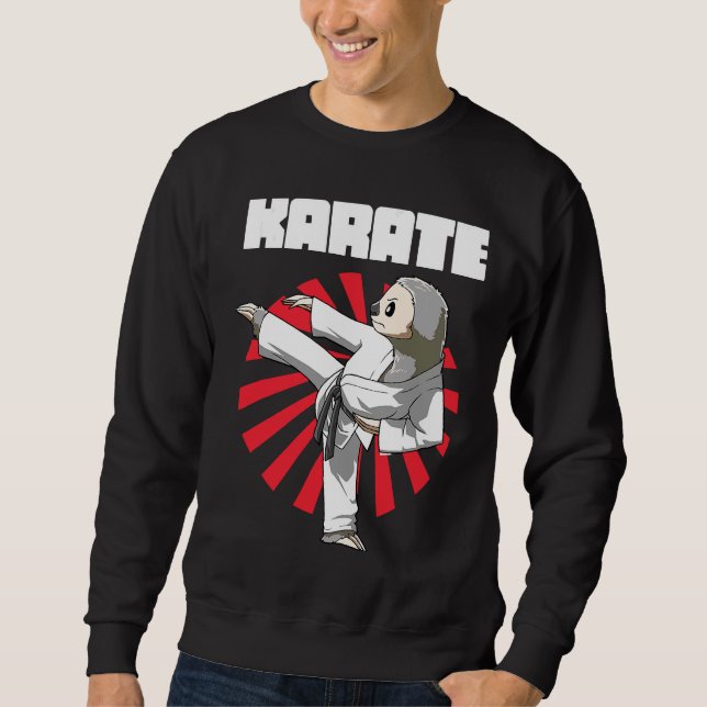 Sudadera Funny Sloth Karate Nap Sloth Lazy (Anverso)