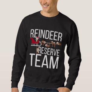 Sudadera Funny Sloth Navidades del equipo de reserva de ren