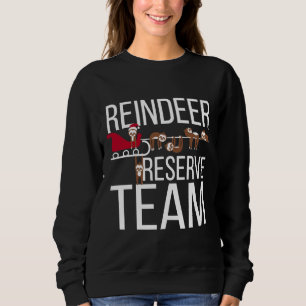 Sudadera Funny Sloth Navidades del equipo de reserva de ren