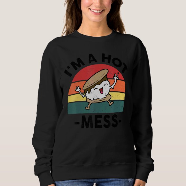 Sudadera Funny Smores Camping Soy un Campfir de Camperas Ca (Anverso)