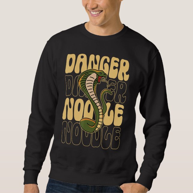 Sudadera Funny Snake Lover Danger Noodle (Anverso)