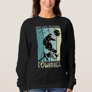 Sudadera Funny Snowboard Tee Goto Downhill Winter Sports L
