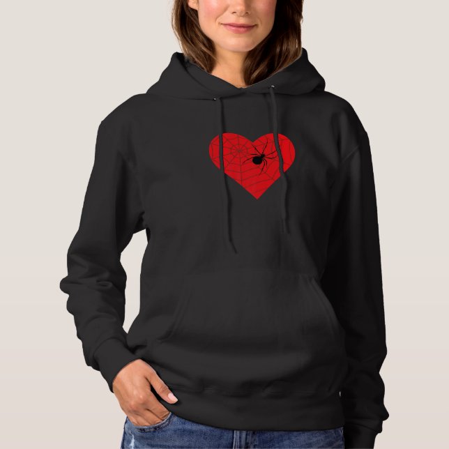 Sudadera Funny Spider Heart Día de San Valentín Guay Spider (Anverso)