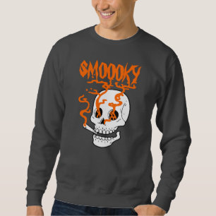 Sudadera Funny Spooky Smoky Skull Halloween personalizado