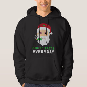 Sudadera Funny Stoner Santa Smoke Treke Navidades Pajama