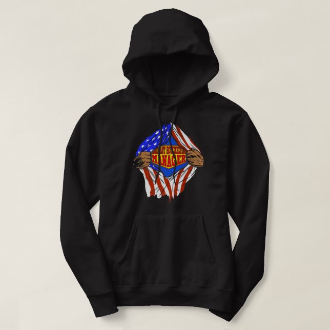 Sudadera Funny Super Assistant Housekeeping Manager Hero Jo (Diseño del anverso)