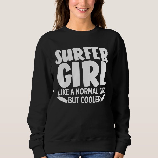 Sudadera Funny Surfer Chica Para Mujeres Mami Surf (Anverso)