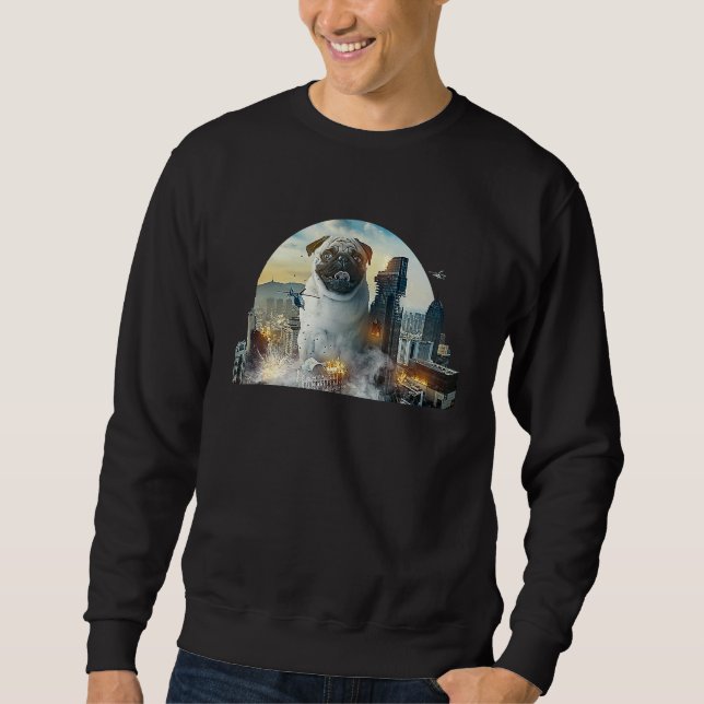 Sudadera Funny & Sweet Pug is wild at Christmas  1 (Anverso)