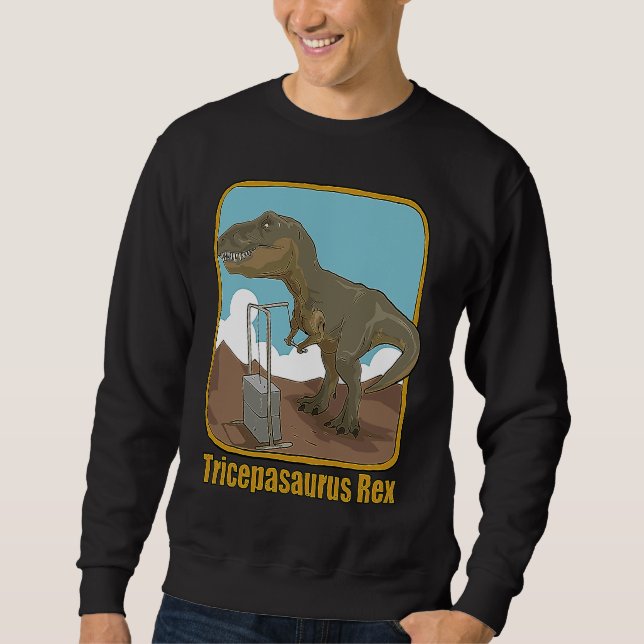 Sudadera Funny T Rex Dinosaur I'm Unstoppable Bodybuilding  (Anverso)