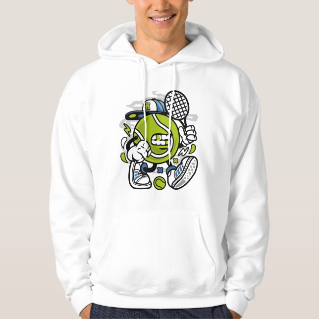 Sudadera Funny Tennis Ball Personalizado | Deporte (Anverso)