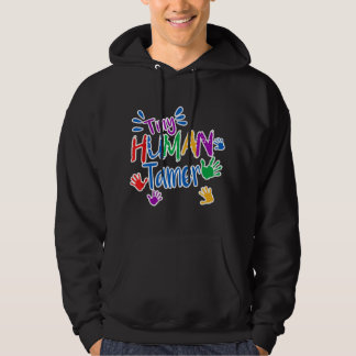 Sudadera Funny Tiny Human Tamer Daycare Provider Teacher Gi
