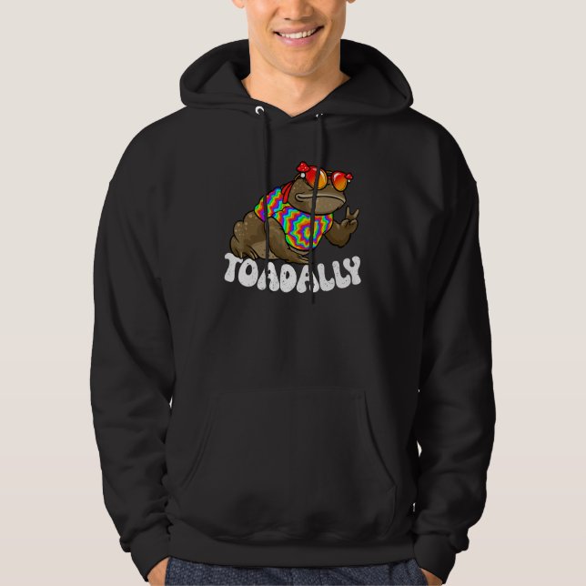 Sudadera Funny Toad, Kids Toad, Hippie Toad, Frog, Amphibia (Anverso)
