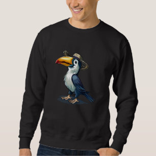 Sudadera Funny Toucan con Gorra de playa para aves tropical