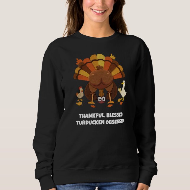 Sudadera Funny Turducken Thanksgiving (Anverso)