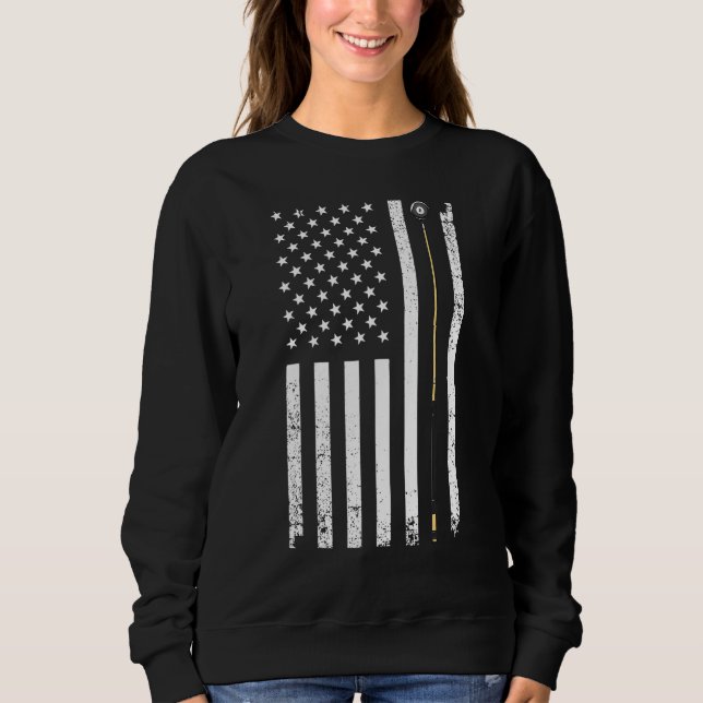 Sudadera Funny US Flag Billiards Design For Men Women Billi (Anverso)