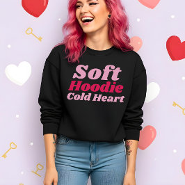 Sudadera Funny Valentine Soft Hoodie Cold Heart Sweatshirt