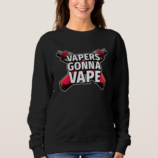 Sudadera Funny Vapers Vape Electronic Cigarette Vape (Anverso)