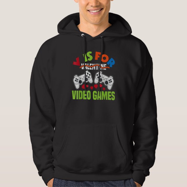 Sudadera Funny Video Games Lover Valentine Day Shirts For K (Anverso)