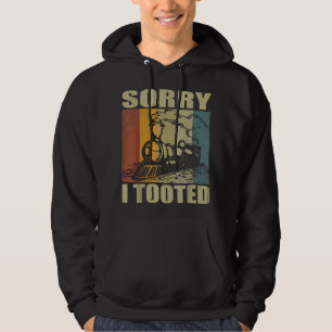 Sudadera Funny Vintage Train dice que siento haber tocado p