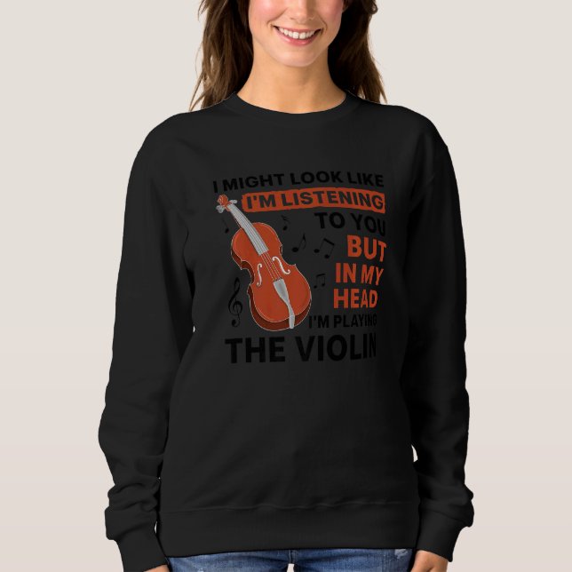 Sudadera Funny Violin Art For Cello Player Men Women Violin (Anverso)