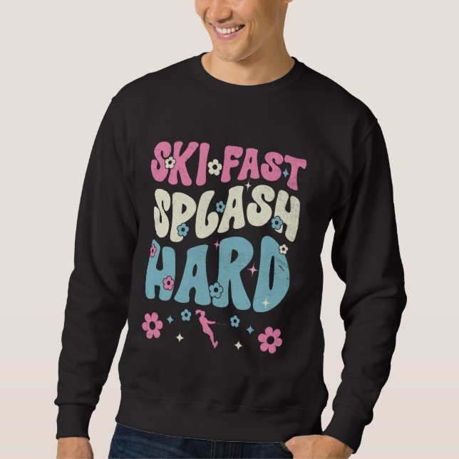 Sudadera Funny Water Ski Ski Chica Skiier Guay Surface Wa (Anverso)