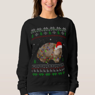 Sudadera Funny Wombat Santa Navidades enciende regalo de Pa